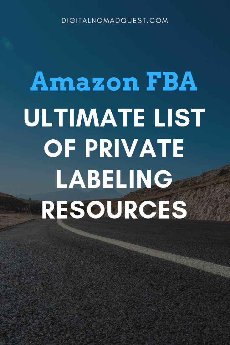 amazon fba ultimate list of private labeling resources