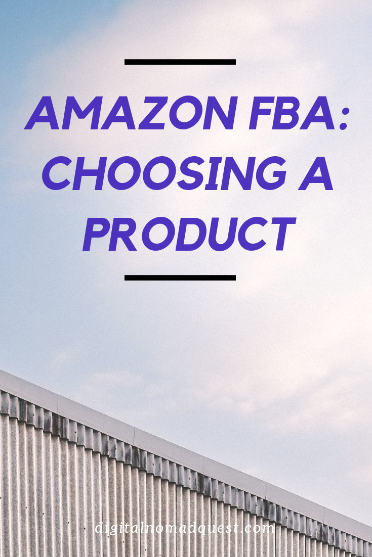 amazon fba choosing a product