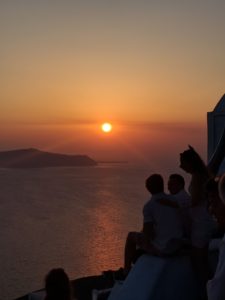 santorini sunset