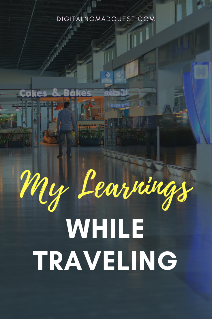 my learnings while traveling