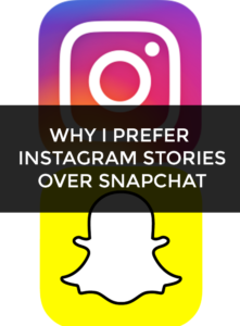 instagram stories over snapchat