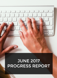 JUNE 2017 progress report pinterest