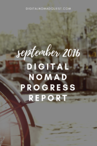 september 2016 progress report