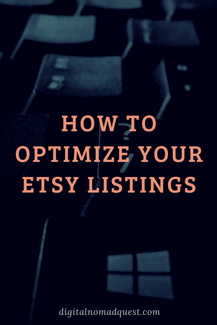 how to optimize your etsy listings