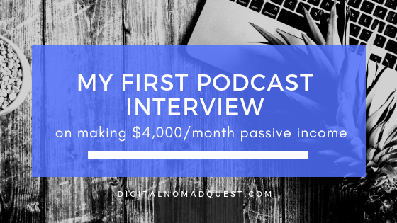 my first podcast interview