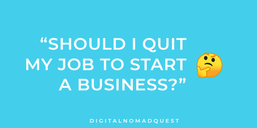 quit my job to start a business