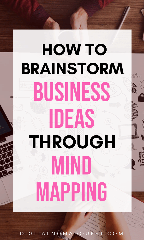 how to brainstorm business ideas through mind mapping