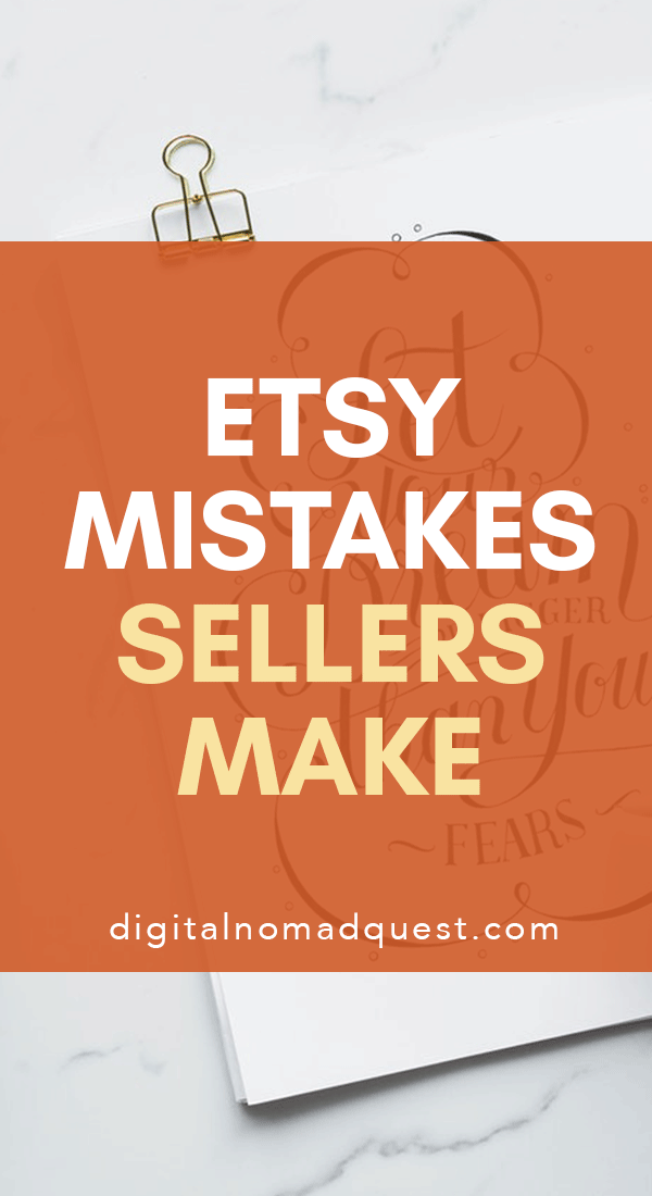 mistakes etsy sellers make